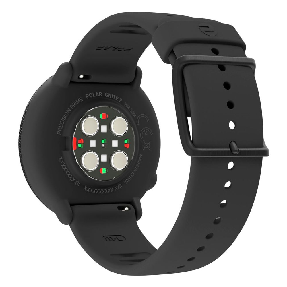 Polar Ignite 2 Pulsuhr mit integriertem Sensor 30mm S/L schwarz