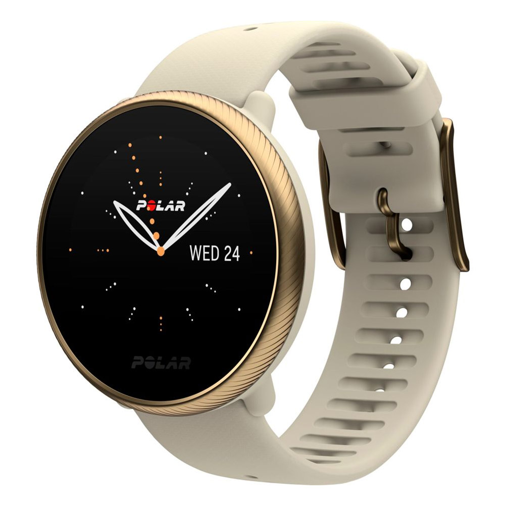 Polar Ignite 2 Pulsuhr mit integriertem Sensor 30mm S/L gold