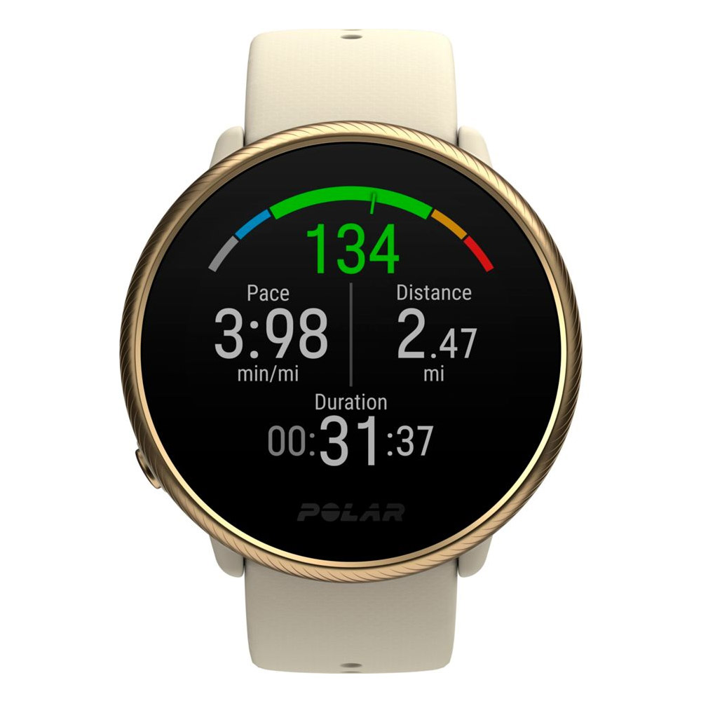 Polar Ignite 2 Pulsuhr mit integriertem Sensor 30mm S/L gold