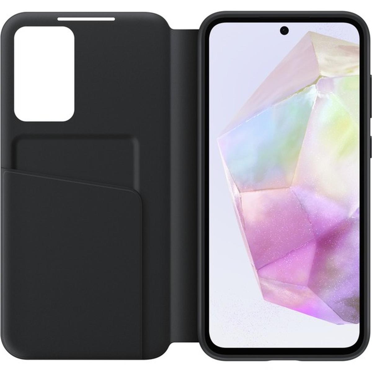 Samsung Smart View Wallet Smartphone Case EF-ZA356 für das Galaxy A35 5G schwarz