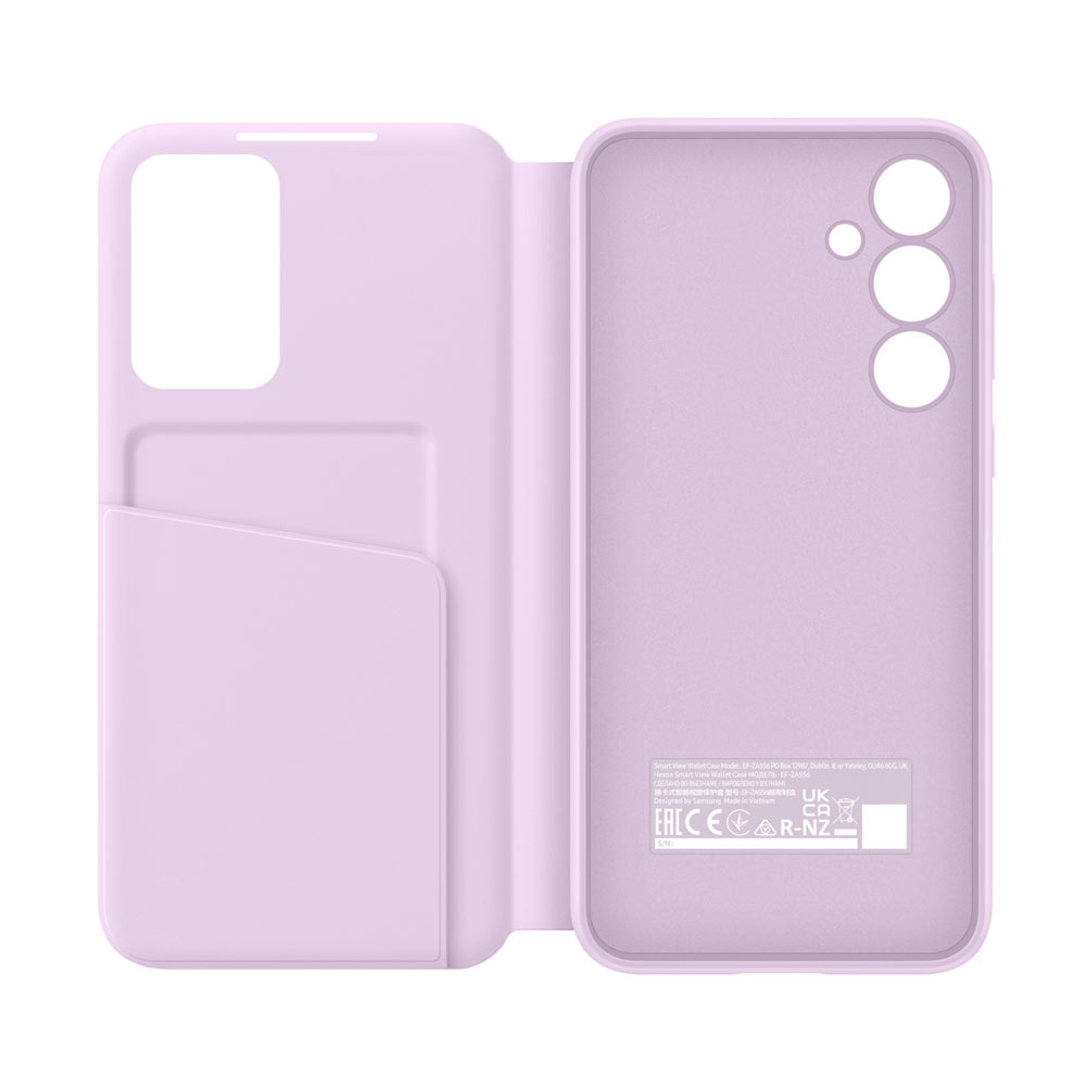 Samsung Smart View Wallet Smartphone Case EF-ZA556 für das Galaxy A55 5G lavender
