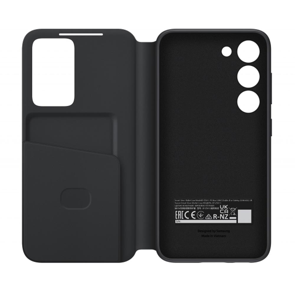 Samsung Smart View Wallet Smartphone Case EF-ZS911 für Galaxy S23 schwarz
