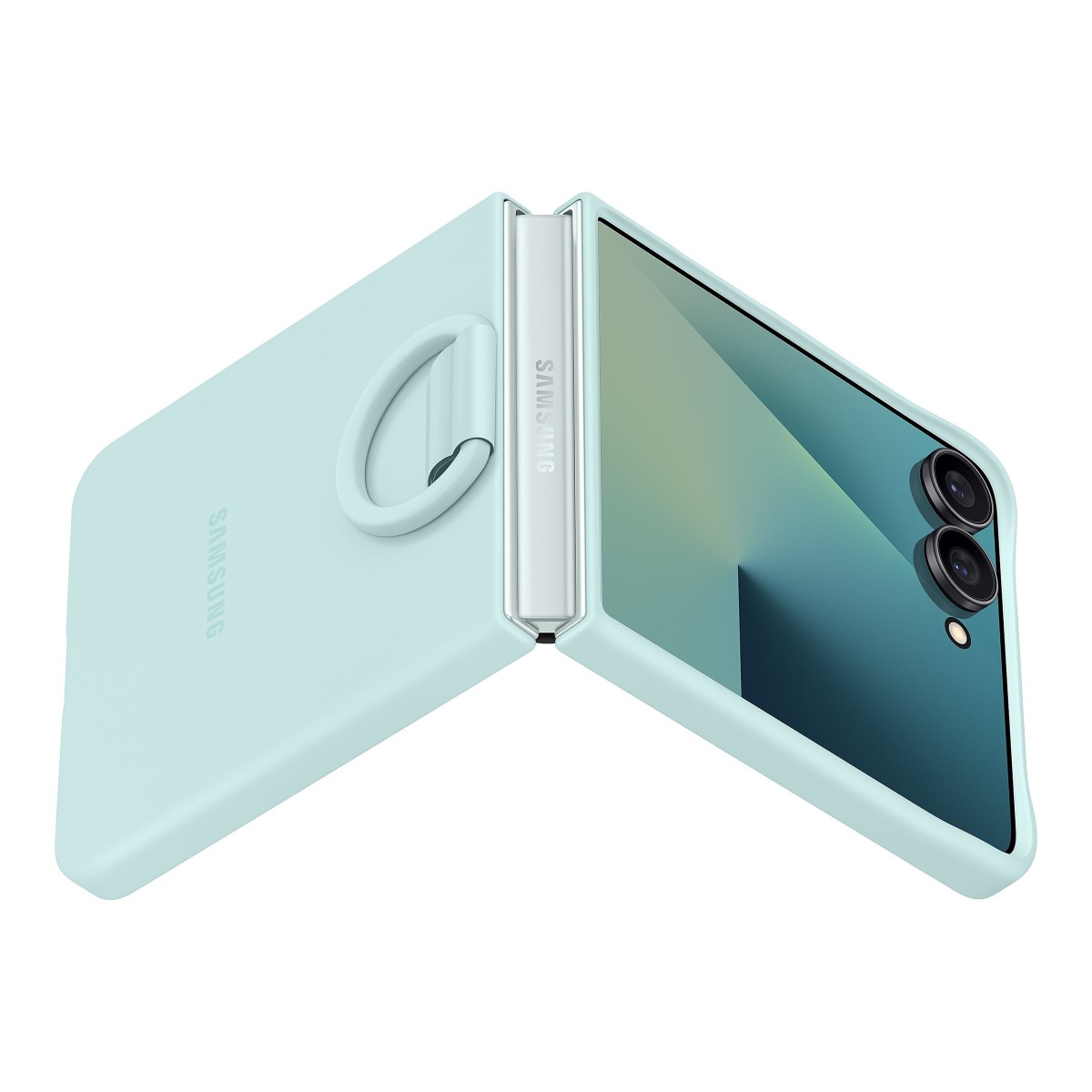 Samsung EF-PF766 Silicone Ring Case Handyhülle für Galaxy Z Flip7 mint (2.Wahl)