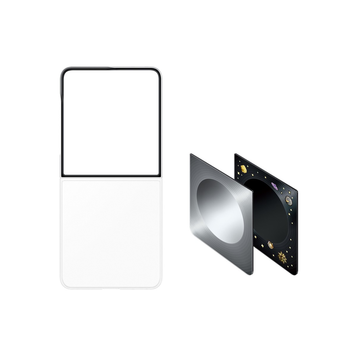 Samsung Flipsuit EF-FF776 Handyhülle für Galaxy Z Flip8 silber