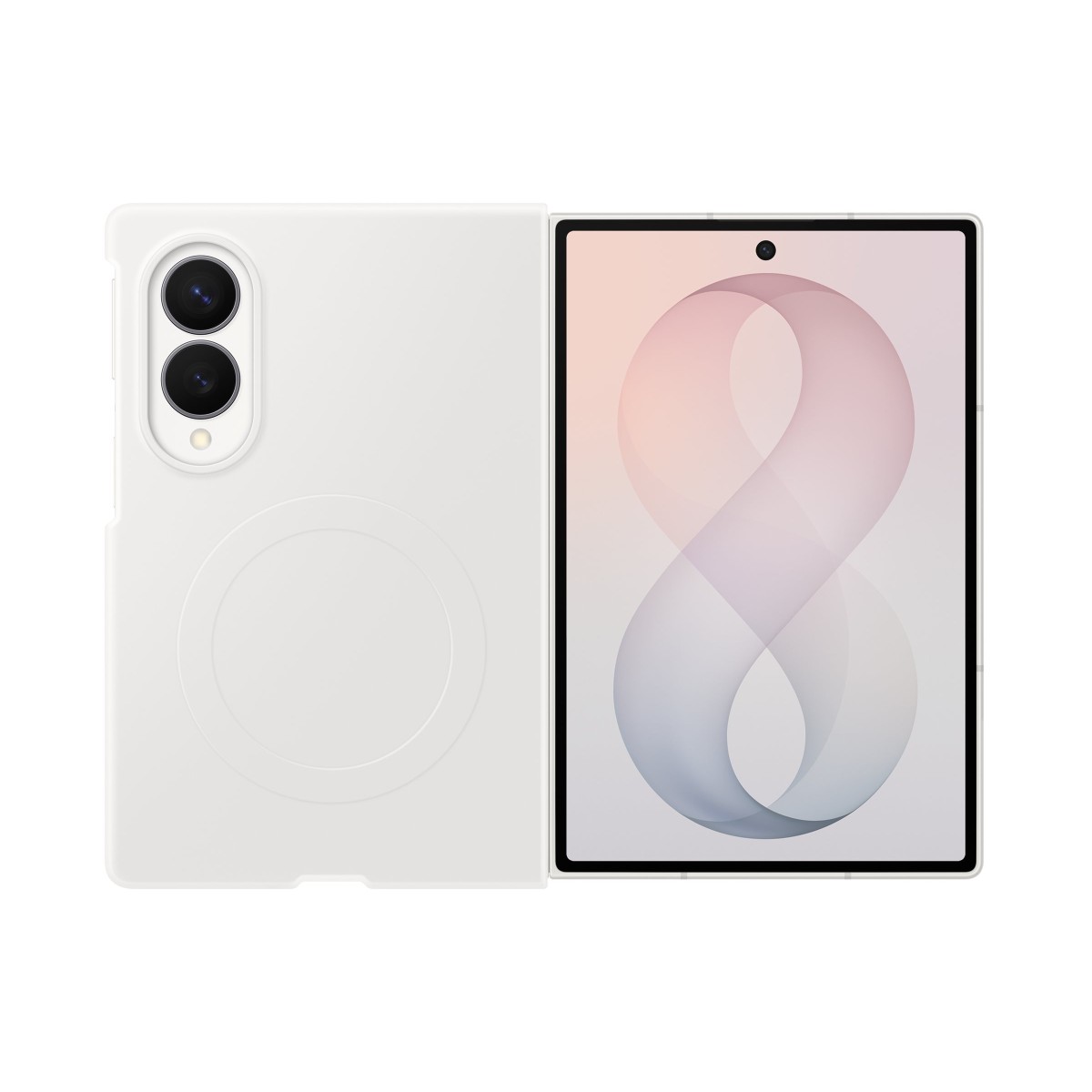 Samsung Silicone Magnet Case EF-EF971 Handyhülle für Samsung Galaxy Z Fold8 cream