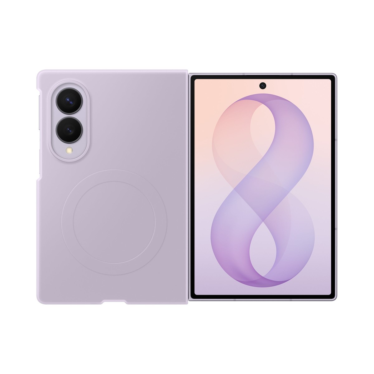 Samsung Silicone Magnet Case EF-EF971 Handyhülle für Samsung Galaxy Z Fold8 lavender