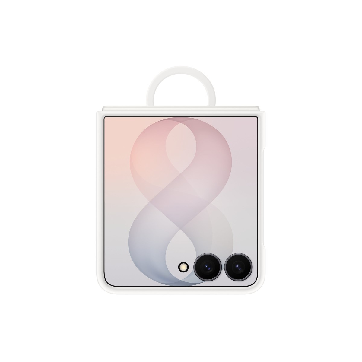 Samsung Silicone Ring Magnet Case EF-EF776 Handyhülle für Samsung Galaxy Z Flip8 cream