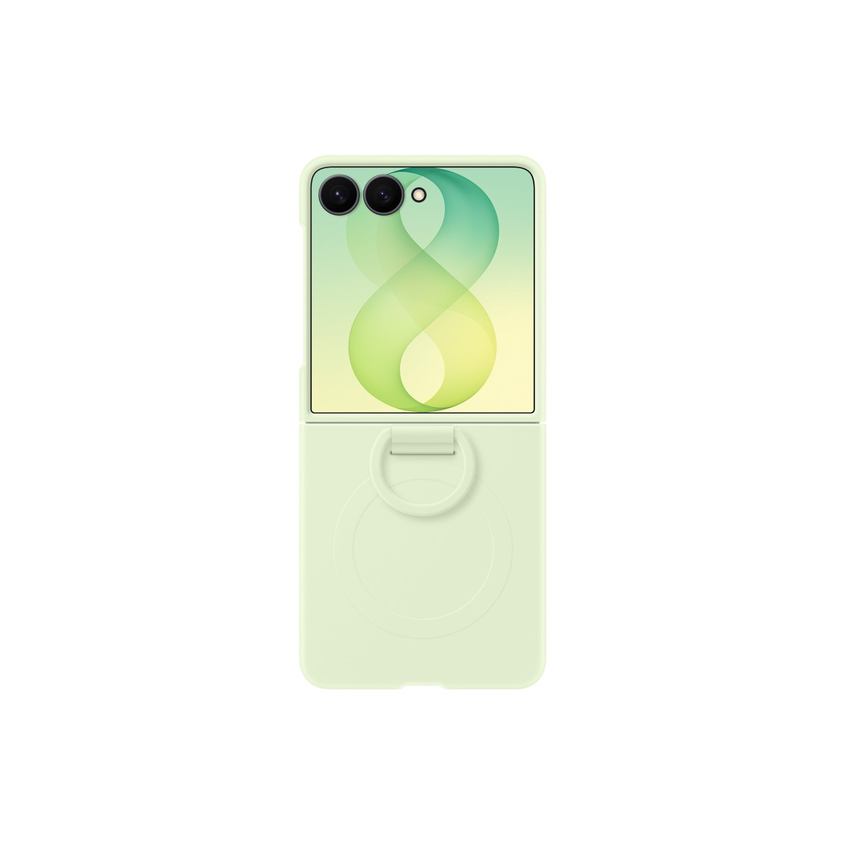 Samsung Silicone Ring Magnet Case EF-EF776 Handyhülle für Samsung Galaxy Z Flip8 mint