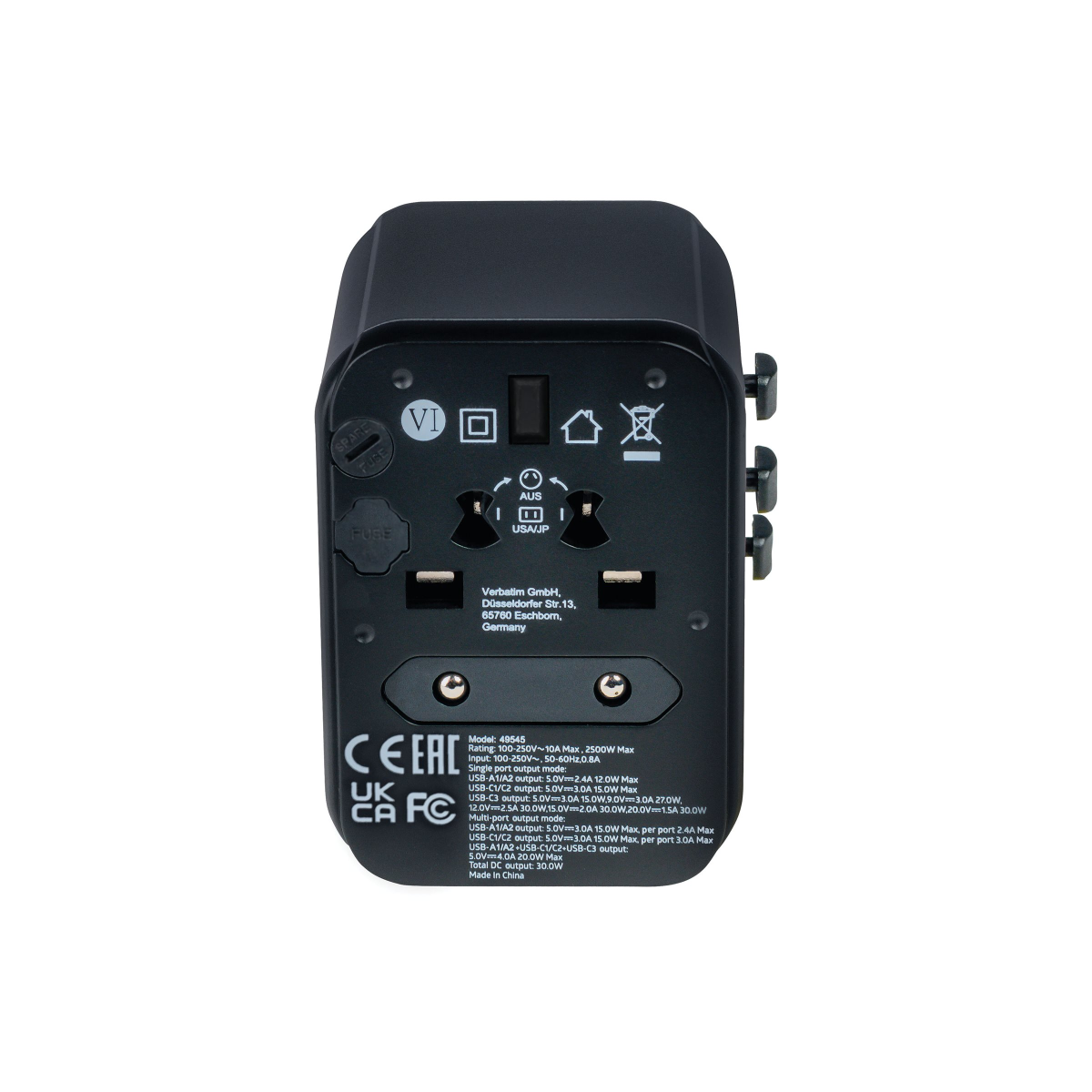 Verbatim Universal Reiseadapter UTA-03