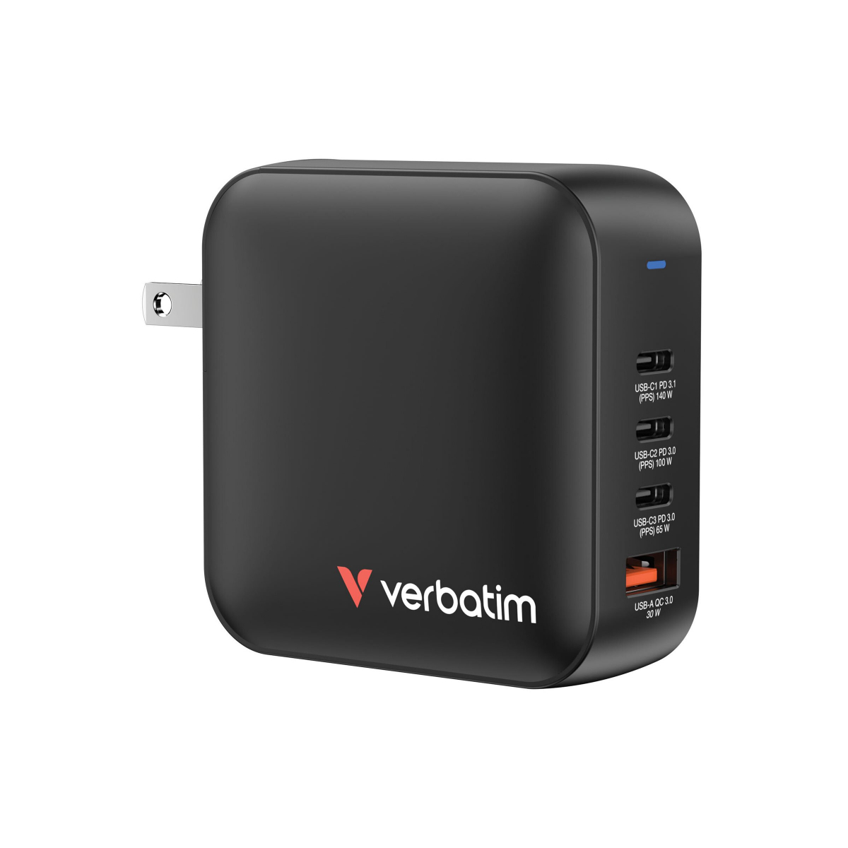 Verbatim Mini GaN Charger 165W USB-Ladegerät weiß