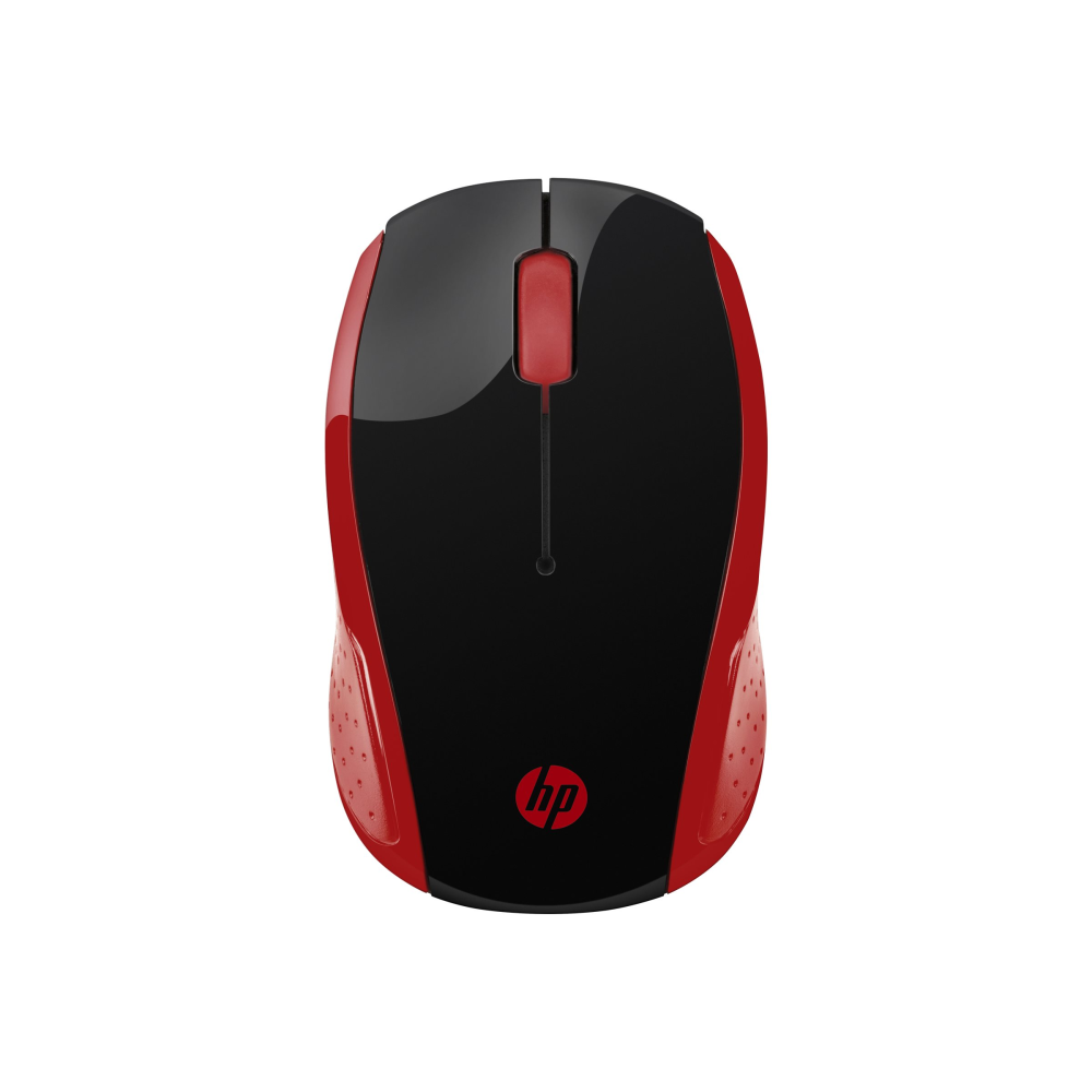 HP 200 kabellose Maus schwarz/rot