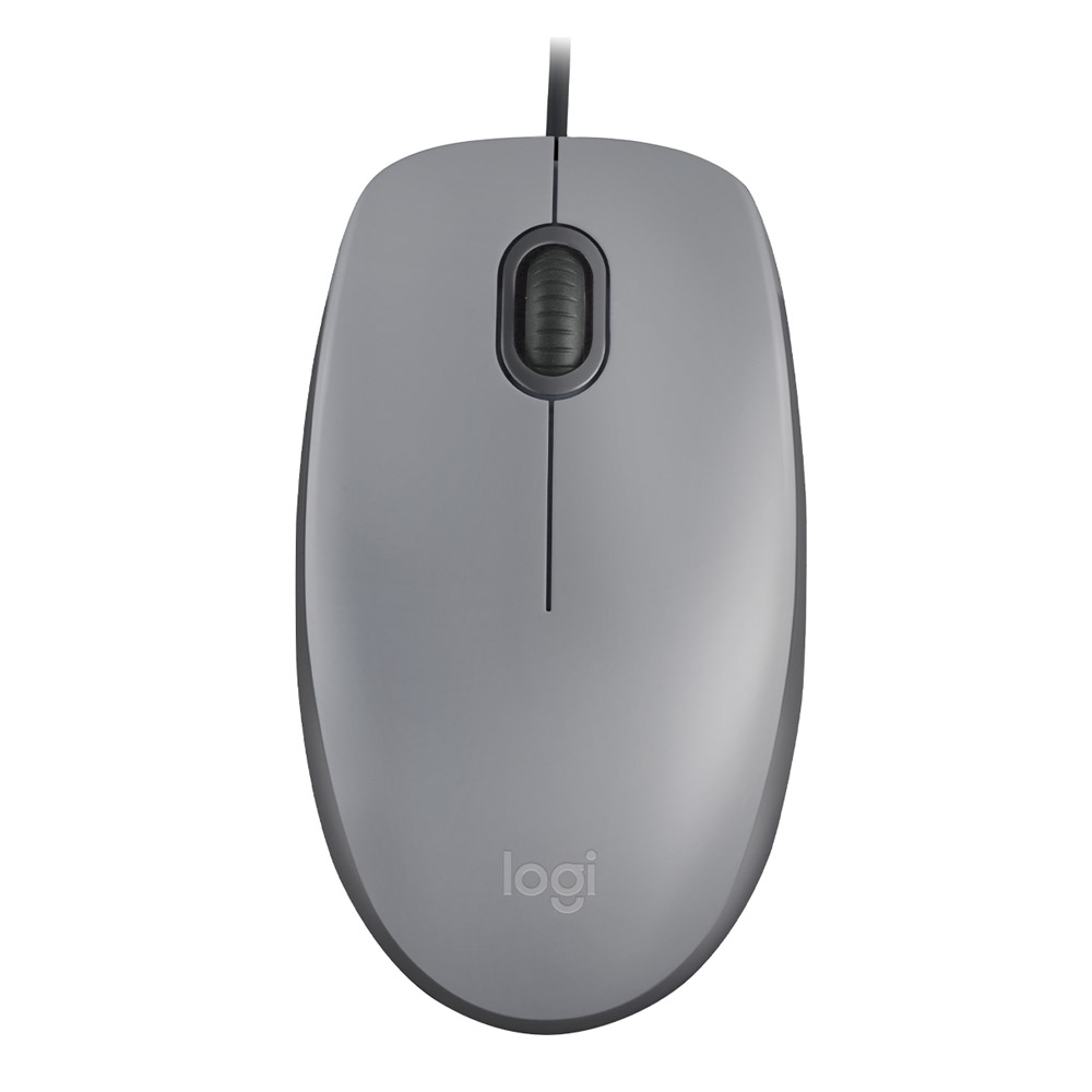 Logitech M110 Kabelgebundene USB-Maus grau