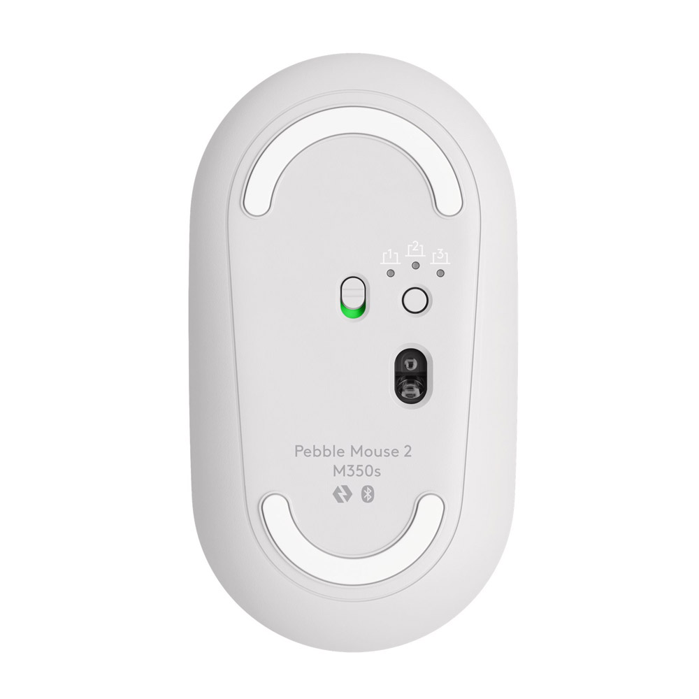 Logitech Pebble Mouse 2 M350s schlanke kabellose Bluetooth-Maus weiß (2. Wahl)