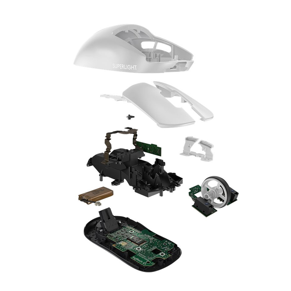 Logitech G PRO X SUPERLIGHT kabellose Gaming-Maus mit HERO 25K Sensor weiß (2. Wahl)