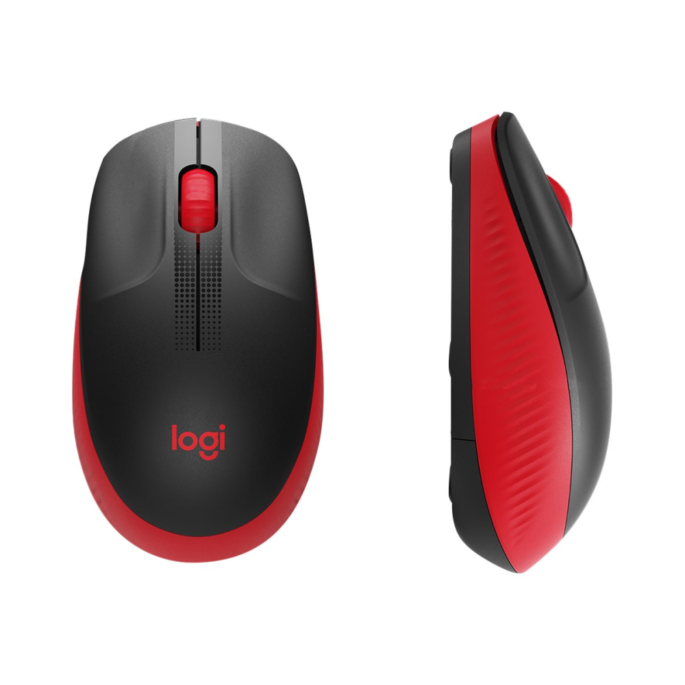 Logitech M190 kabellose Maus rot