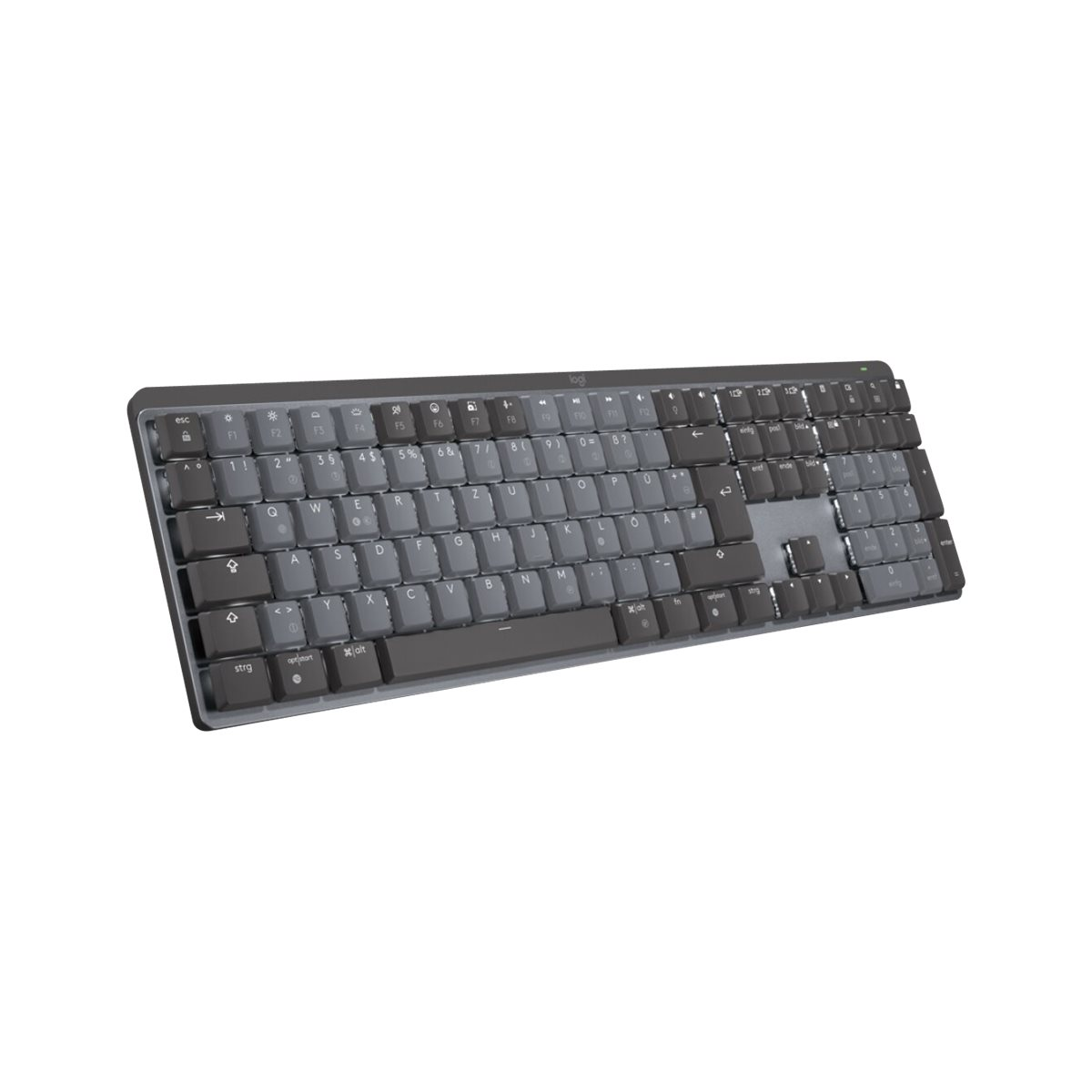 Logitech MX Mechanische kabellose beleuchtete Performance-Tastatur grau