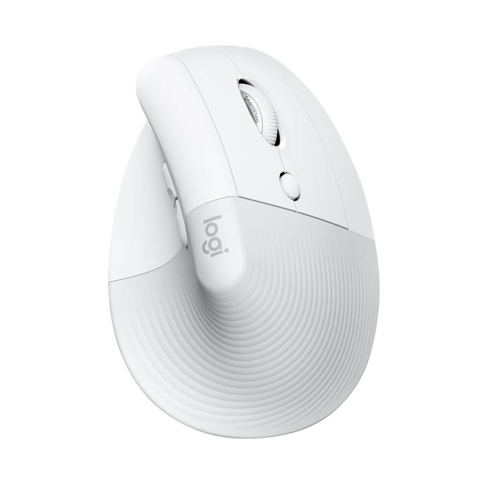Logitech Lift für Mac kabellos vertikale Ergonomische Maus weiß (2. Wahl)