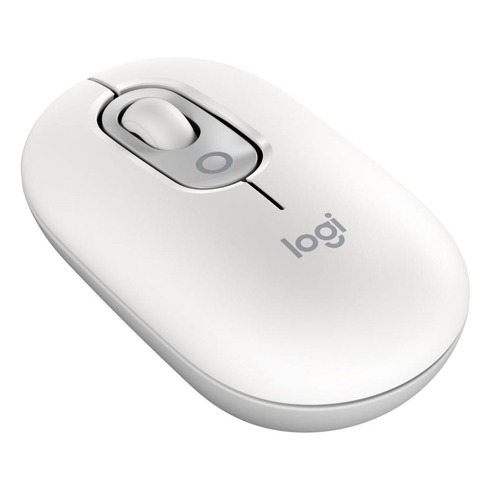 Logitech POP Mouse kabellose Bluetooth-Maus grauweiß