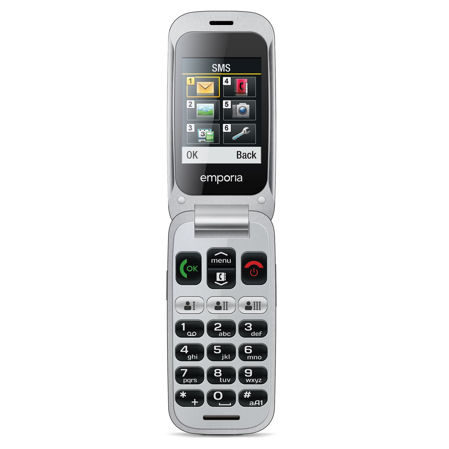 Emporia emporiaONE Klapphandy silber