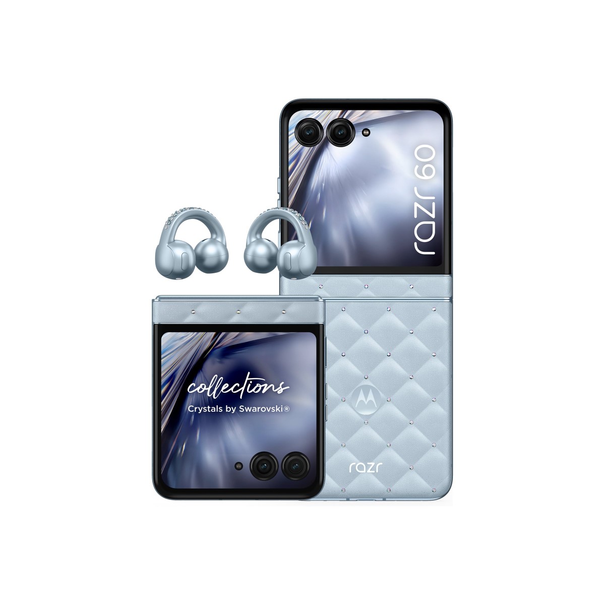 Motorola razr60 + Buds Loop Swarovski Edition Smartphone Bundle