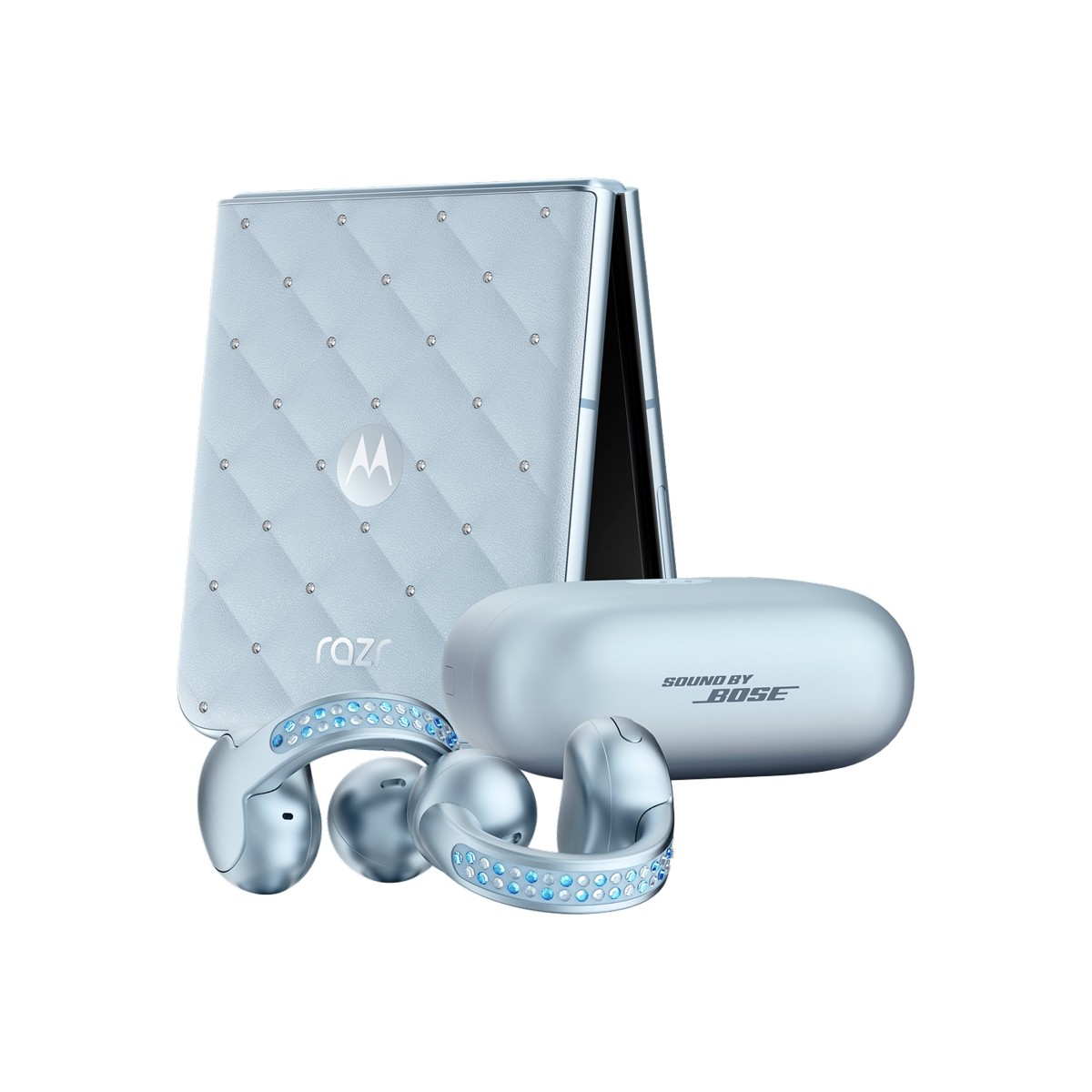 Motorola razr60 + Buds Loop Swarovski Edition Smartphone Bundle