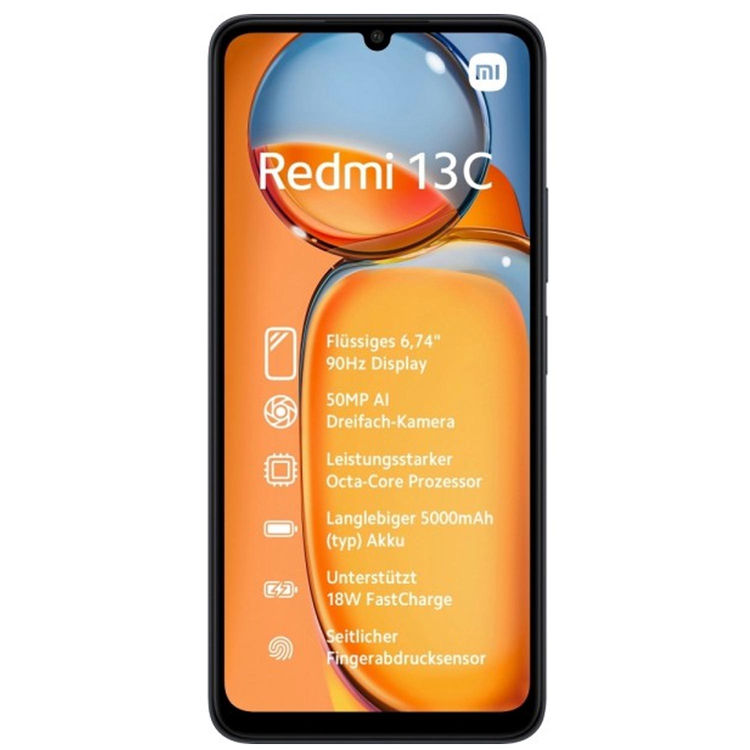 Xiaomi Redmi 13C 128GB Smartphone midnight black