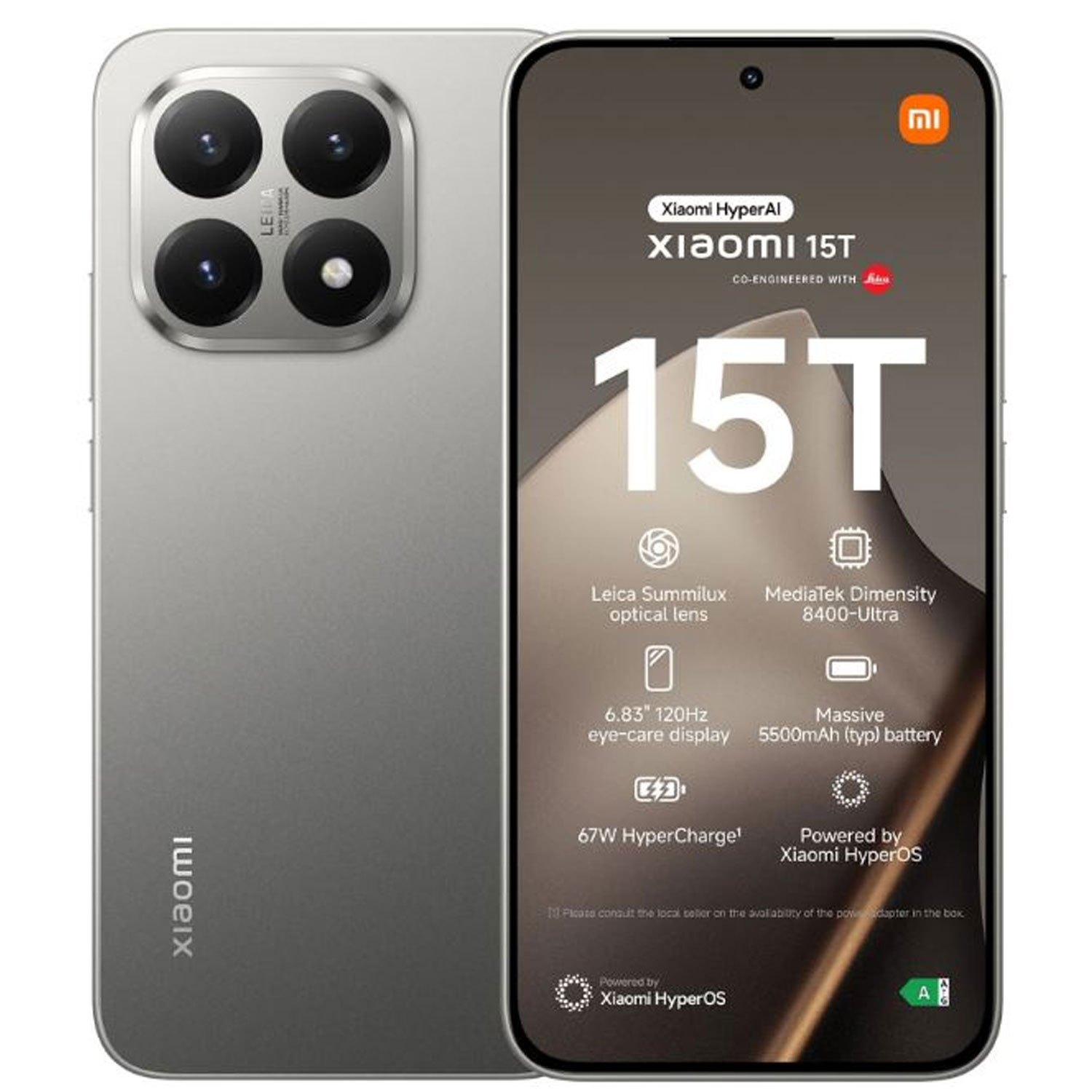 Xiaomi 15T 256GB 5G Smartphone grey