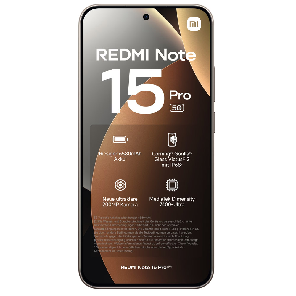 Xiaomi Redmi Note 15 Pro 256GB 5G Smartphone titanium