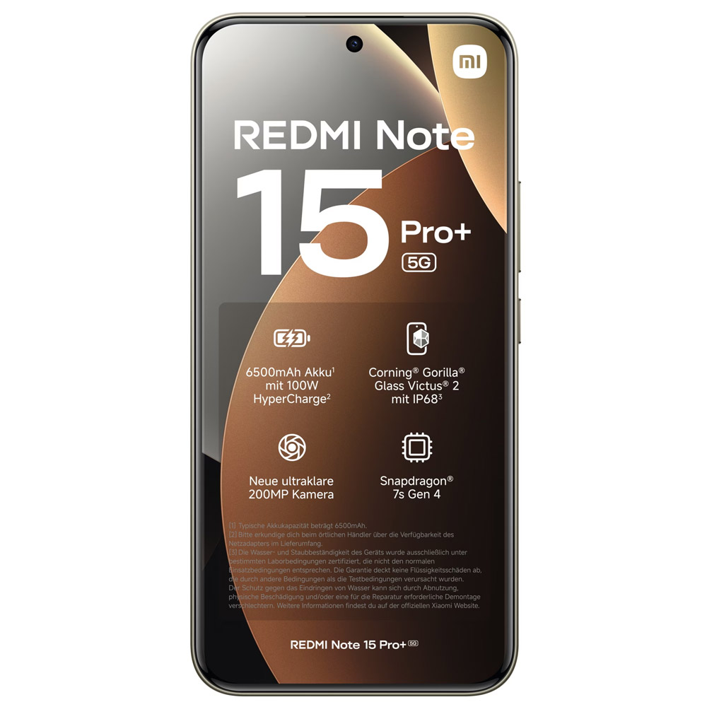 Xiaomi Redmi Note 15 Pro+ 256GB 5G Smartphone mocha brown