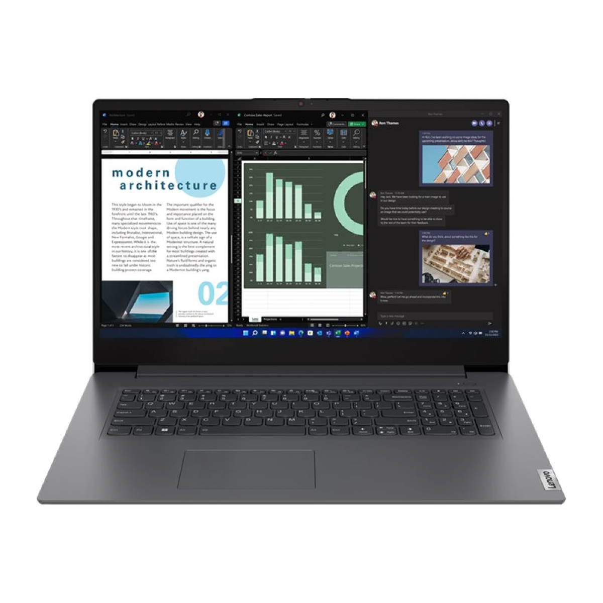 Lenovo V17 G4 IRU 83A2 43,9 cm (17,3 Zoll) Notebook iron gray (2. Wahl)