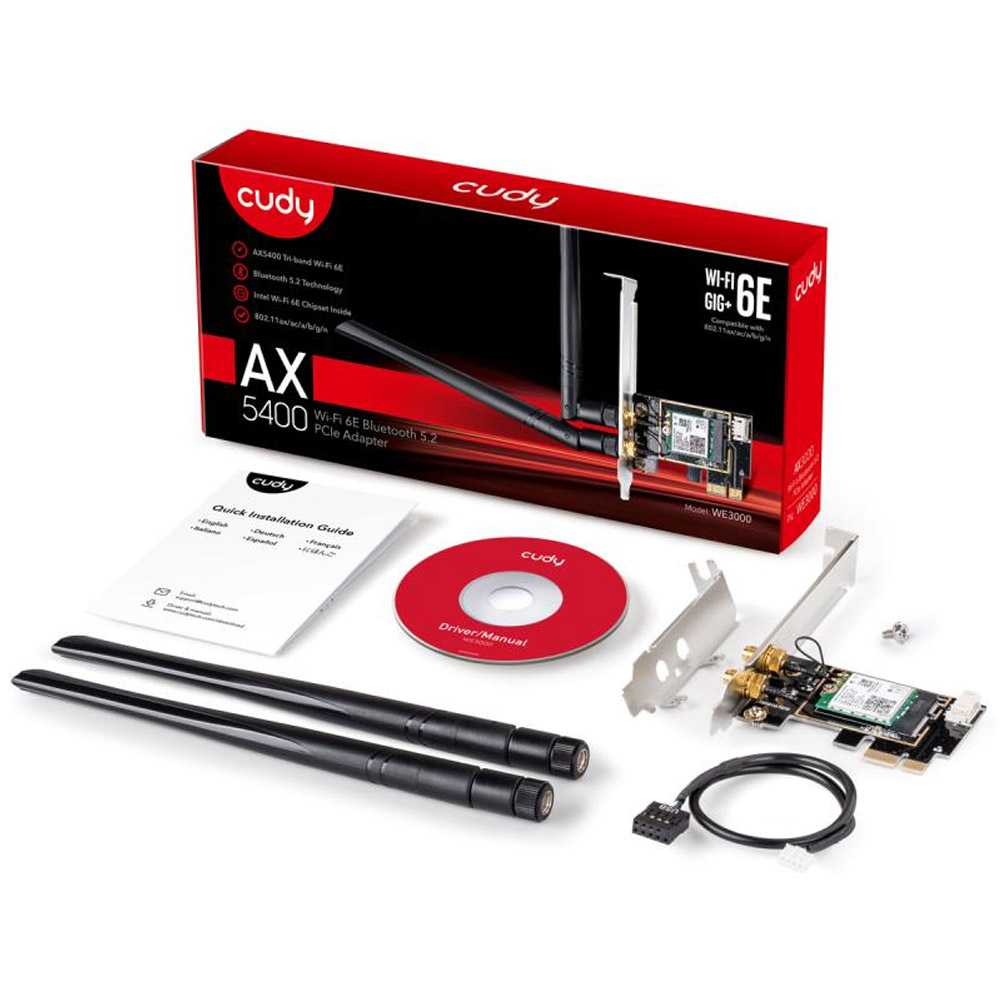 Cudy WE3000 PCIe WLAN-Karte