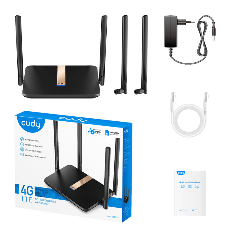 Cudy LT500D AC1200 4G LTE Modem Router