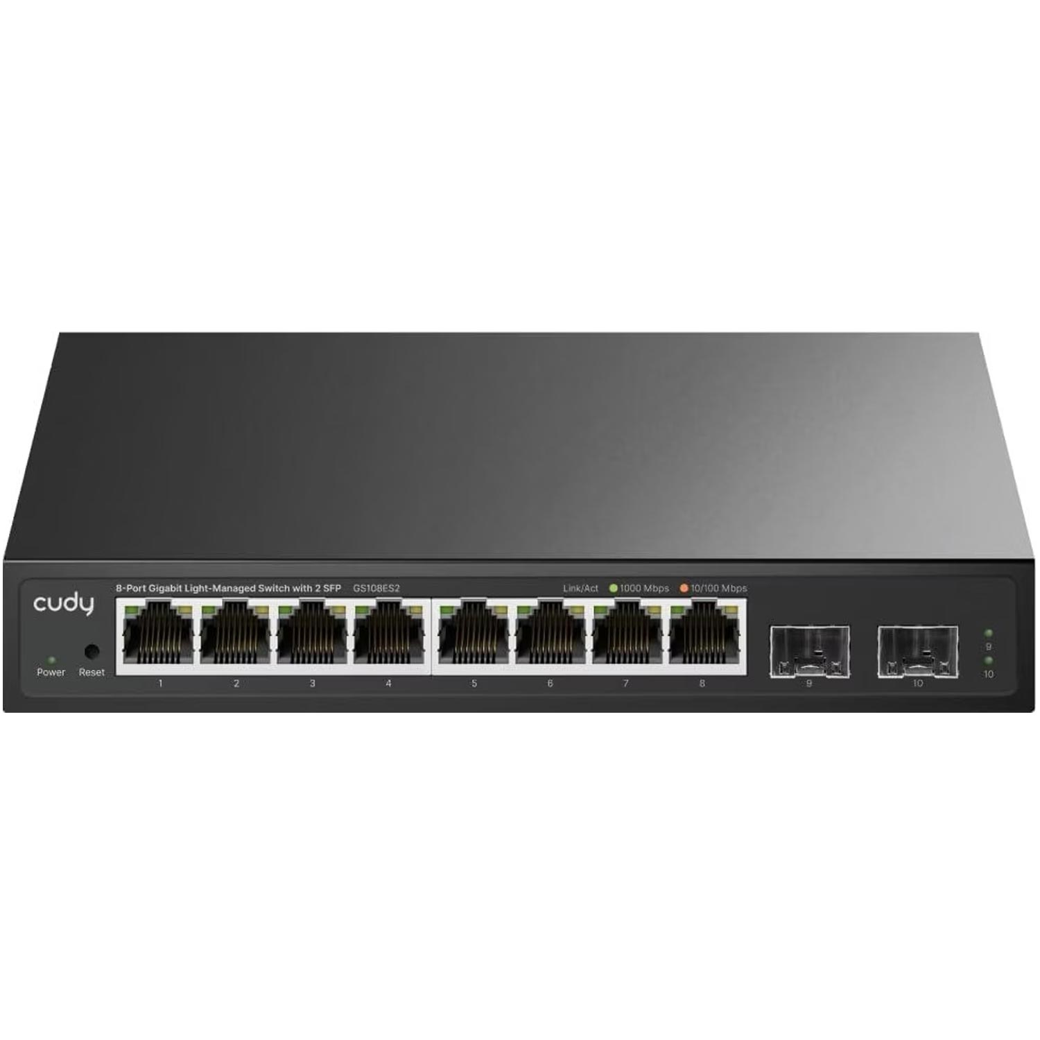 Cudy GS108ES2 10-Port Gigabit Smart Switch mit 2 SFP-Uplinks