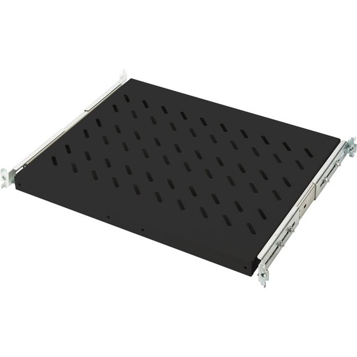 DIGITUS 1HE ausziehbarer Fachboden für 483 mm (19 Zoll) Schränke schwarz