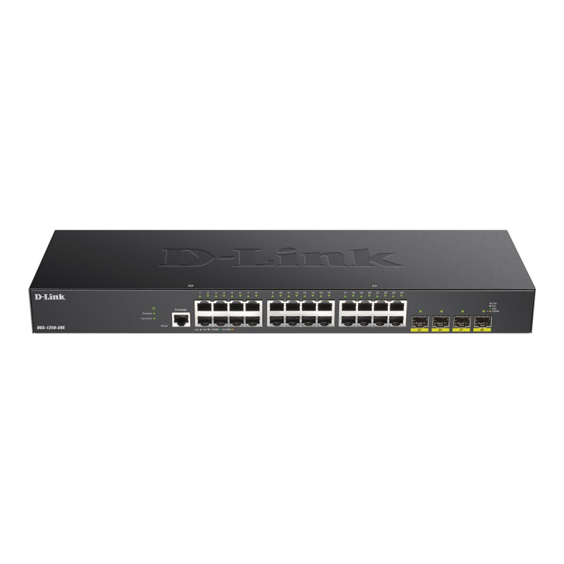 D-Link DGS-1250-28X/E, 28-Port Layer 2/3 Smart Managed Gigabit Switch