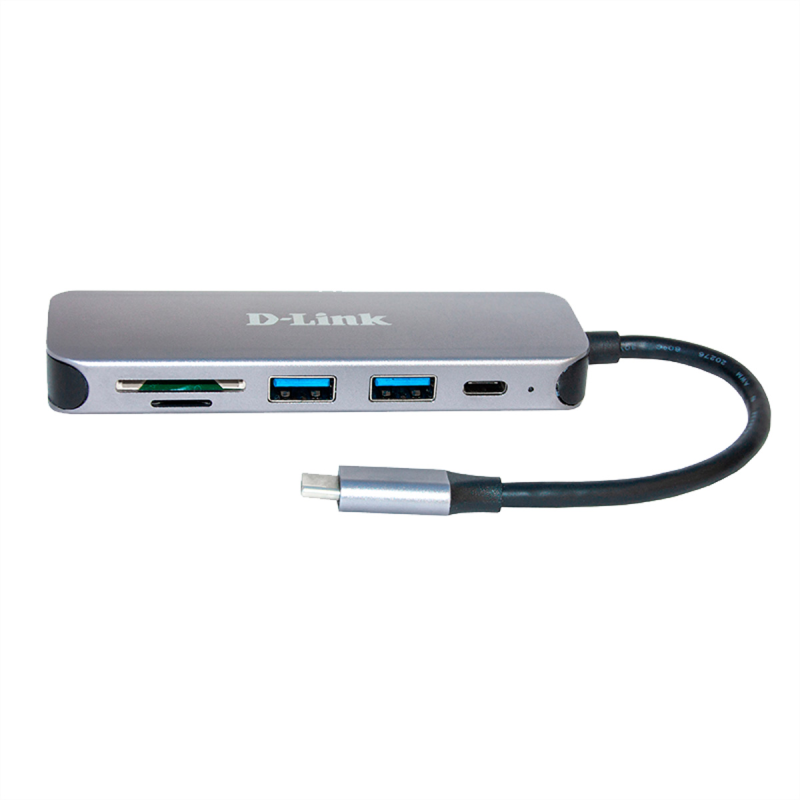 D-Link DUB-2325 5-in-1 USB-C Hub mit 2 USB 3.0 Ports