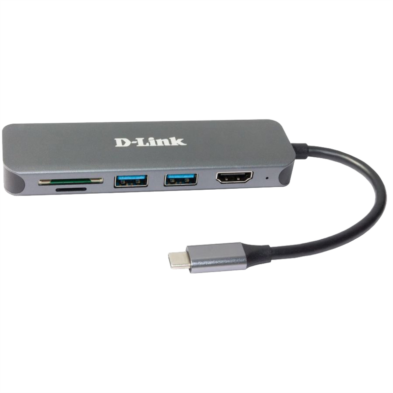 D-Link DUB-2327 6-in-1 USB-C Hub mit Power Delivery