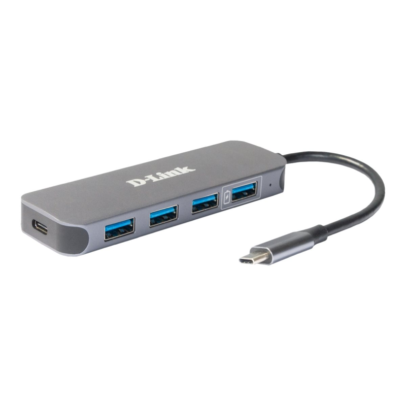 D-Link DUB-2340 USB-C auf 4-Port USB 3.0 Hub mit Power Delivery