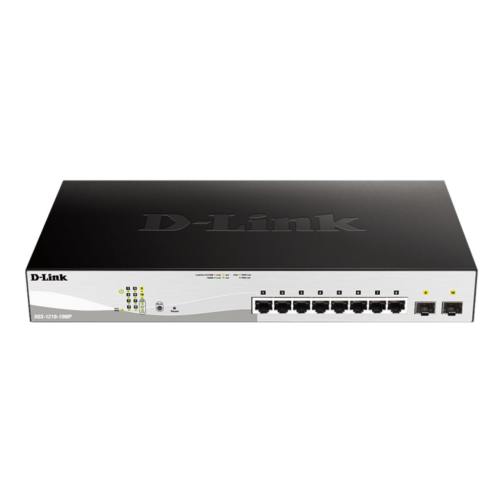 D-Link DGS-1210-10MP/E Gigabit Smart+ Managed Switch