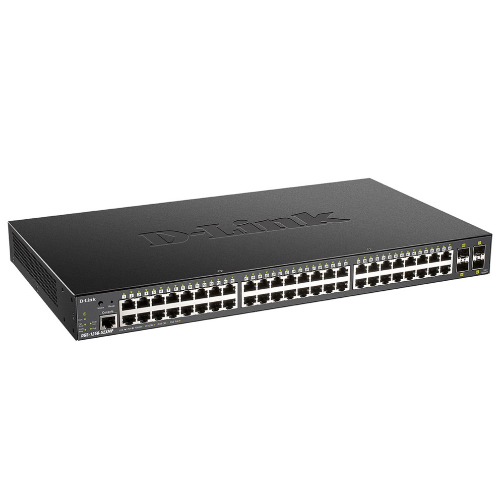 D-Link DGS-1250-52XMP 52-Port Smart Managed Gigabit Switch
