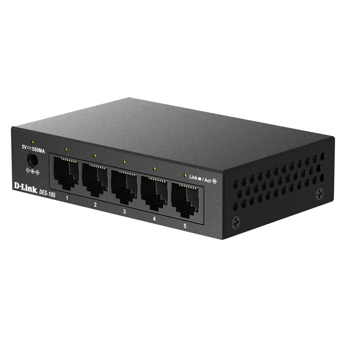 D-Link DES-105/V 5-Port Fast Ethernet Unmanaged Switch