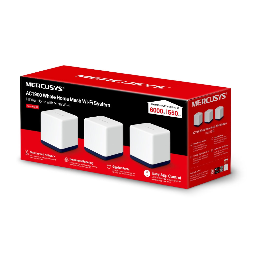Mercusys Halo H50G AC1900 Mesh Wi-Fi System