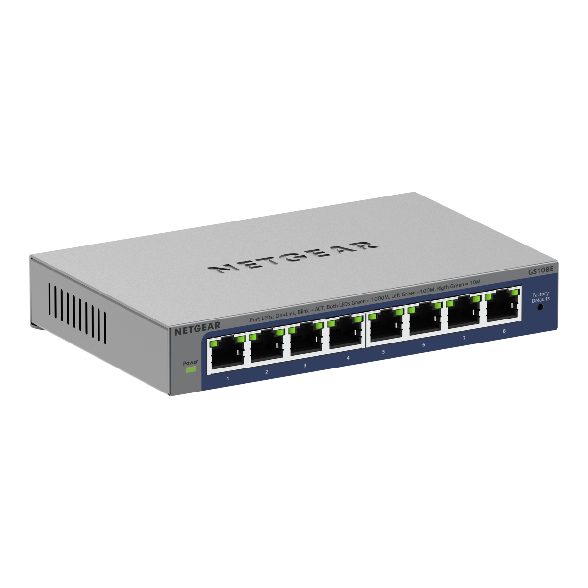 Netgear GS108E 8-Port Gigabit Ethernet Switch