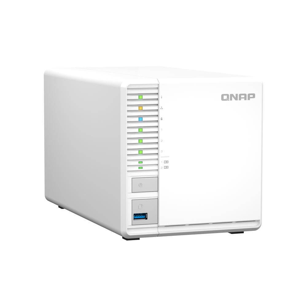 QNAP TS-364-8G 3-Bay, 2X M.2 Slot, 2.5GbE Tower NAS