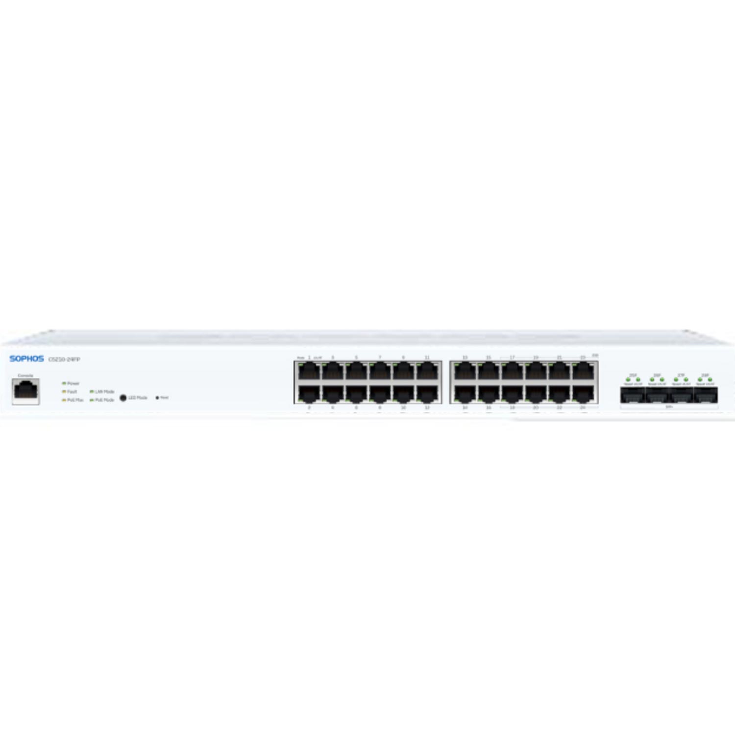 Sophos CS210-24FP Sophos Switch MME - 24 port (8x2.5G) with Full PoE EU power cord