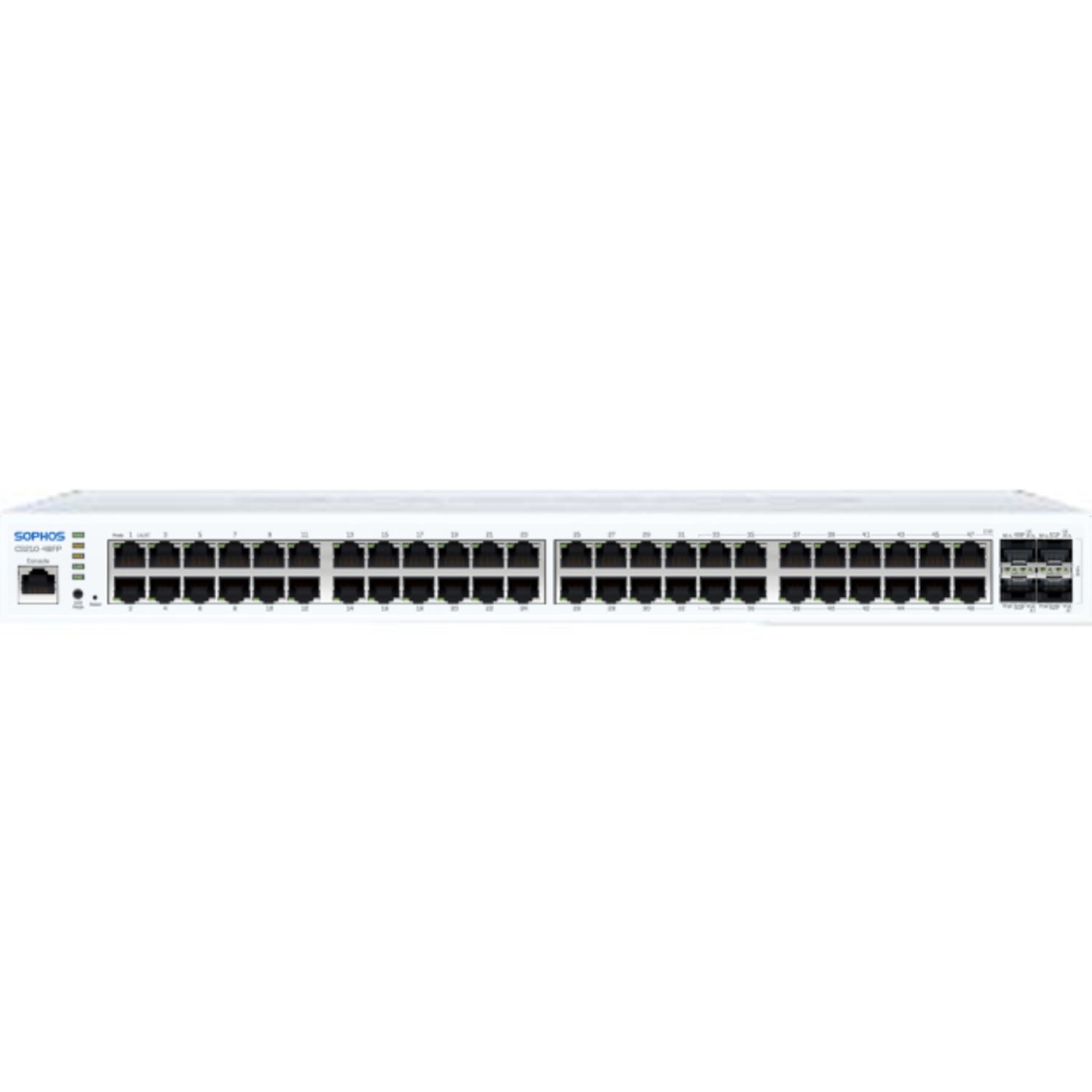Sophos CS210-48FP Sophos Switch MME - 48 port (16x2.5G) with Full PoE EU power cord