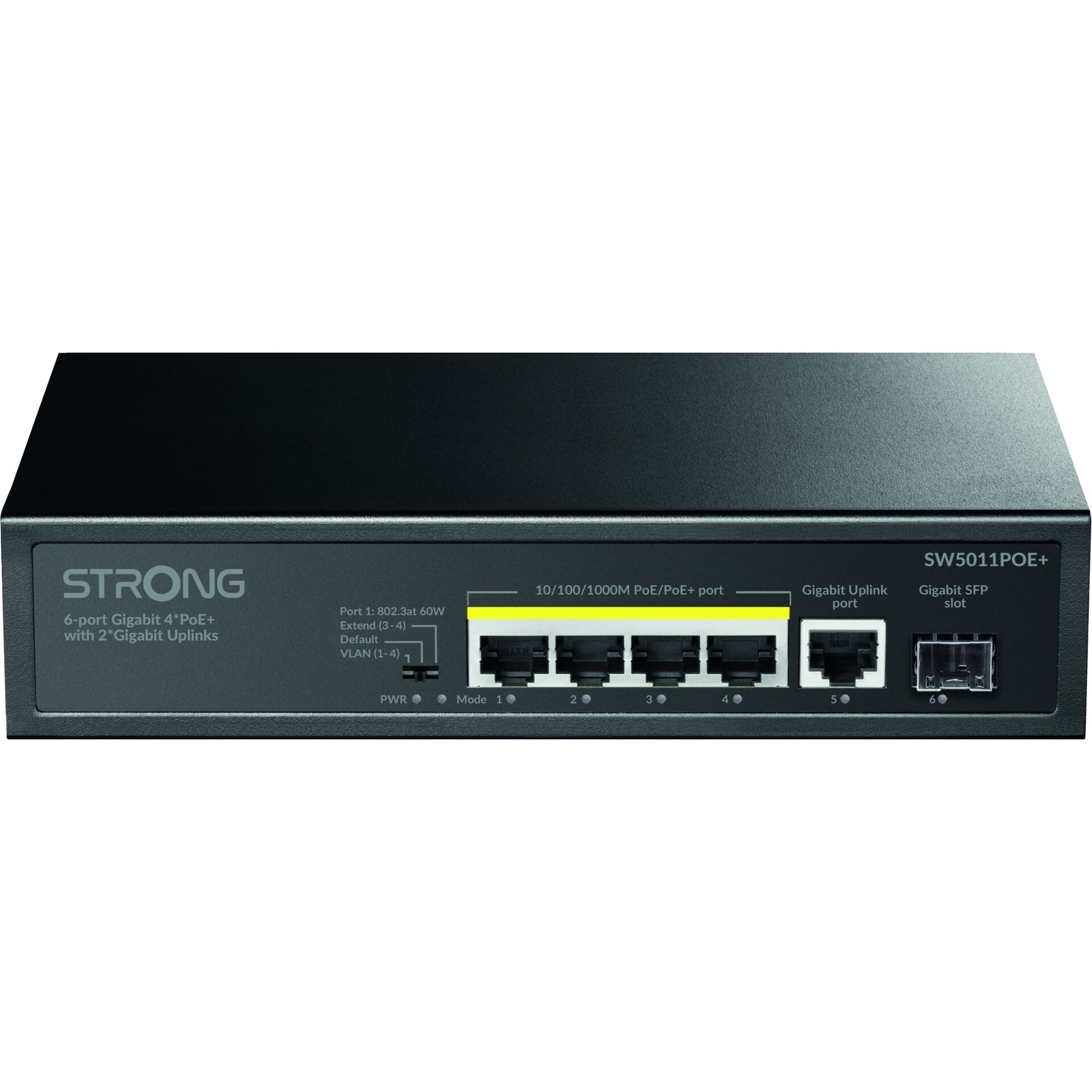 Strong SW5011POE+ 4-Port PoE Gigabit-Switch