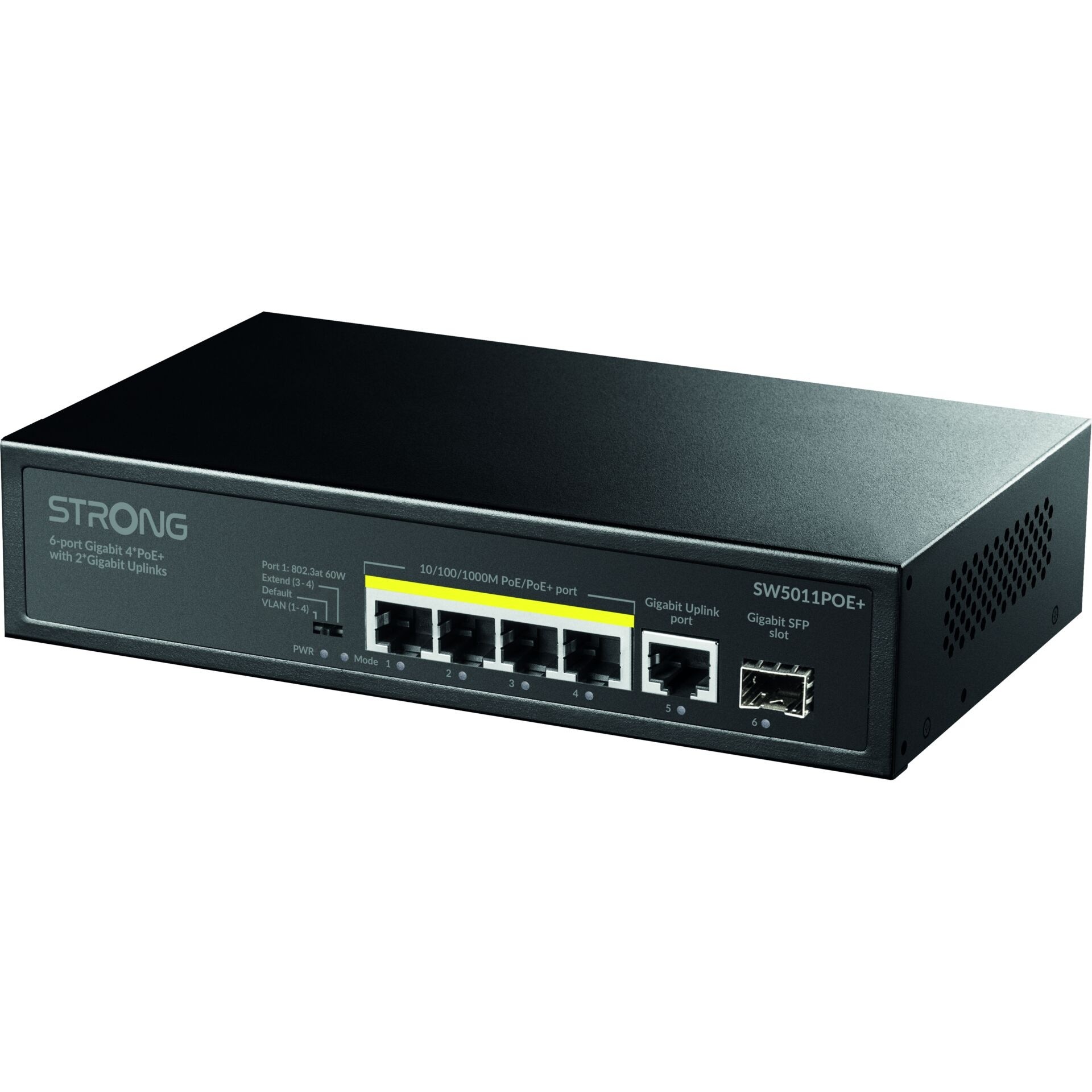 Strong SW5011POE+ 4-Port PoE Gigabit-Switch