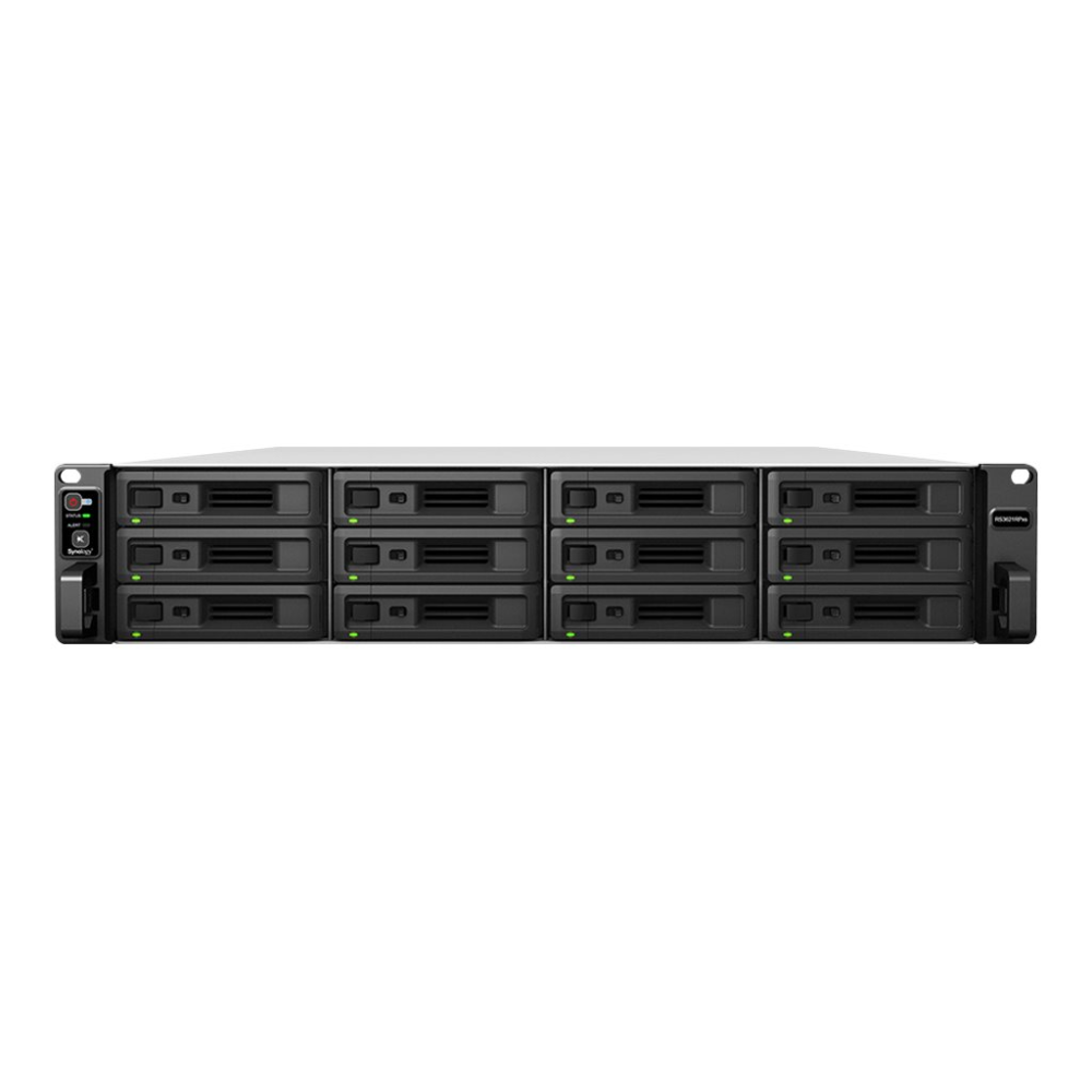 Synology RS3621RPXS 2U 12BAY 2.2GHz 6C 8GB DDR4 4X 1GBE 2X USB 3.2 RPS schwarz