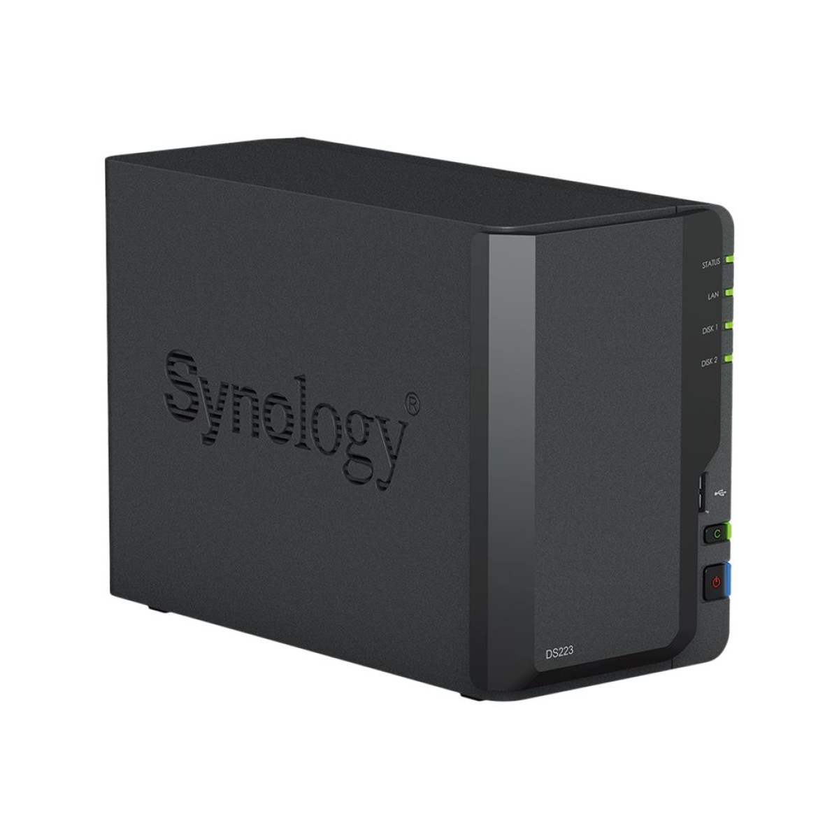 Synology DS223 2-Bay NAS-System schwarz